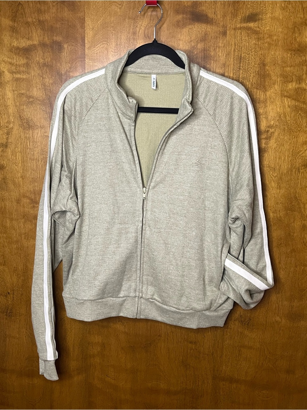 Halara Ribbed Zip-Up Track Jacket – Women’s XL NWT
